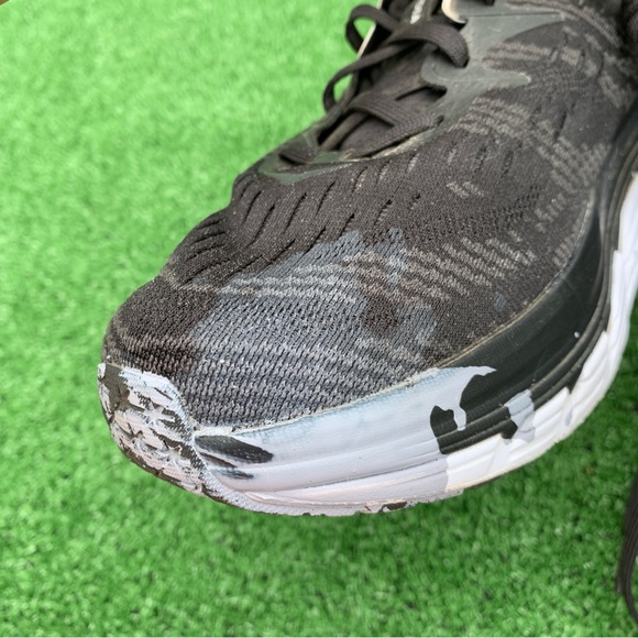 Hoka Gaviota 4 Mens 10 Shoes Road Race Distance Trainer Responsive Black White - Picture 7 of 11